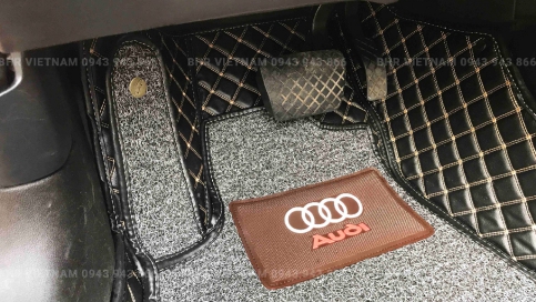 Thảm lót sàn ô tô 5D 6D Audi A8 cao cấp, chuẩn form mẫu, ôm sát mặt sàn